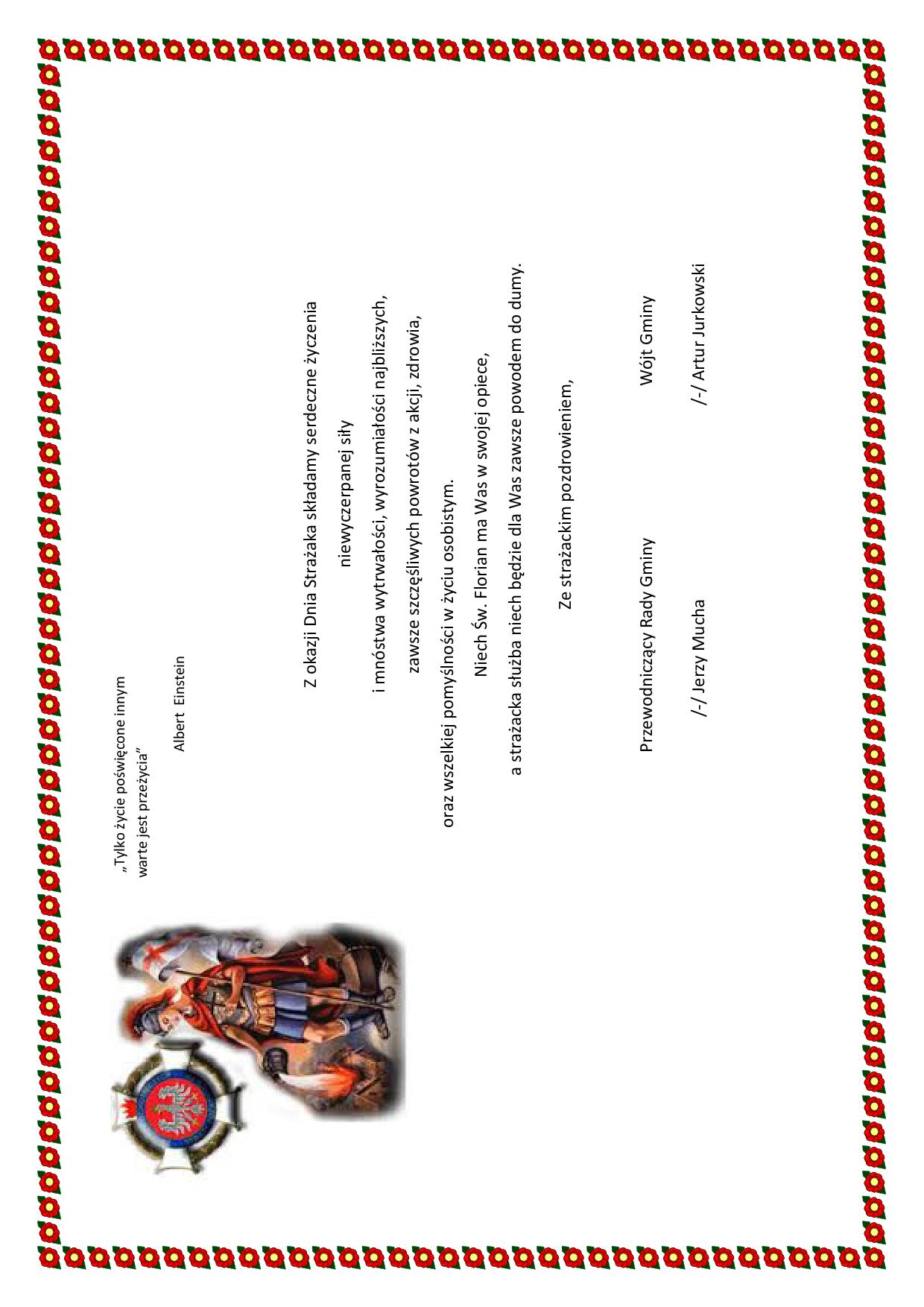 Życzenia z&nbsp;okazji Dnia Strażaka