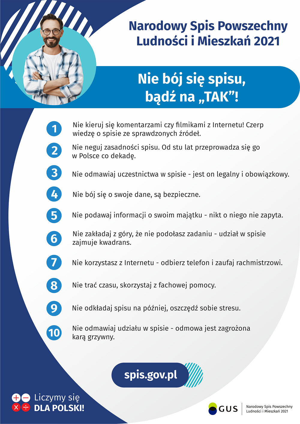 Nie bój się spisu – bądź na "TAK"!