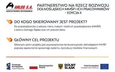 Zdjęcie do Partnerstwo na rzecz rozwoju dolnośląskich MMŚP i ich pracownik&oacute;w 