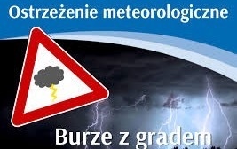 Zdjęcie do Ostrzeżenie meteorologiczne - burze z gradem/1
