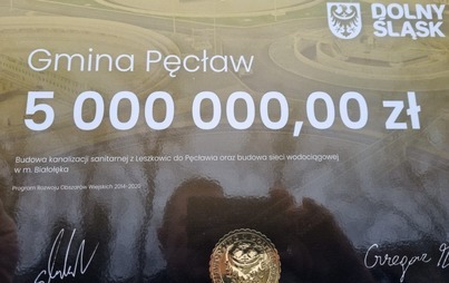 Zdjęcie do Kolejne pozyskane środki finansowe dla Gminy Pęcław